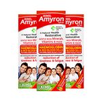 AIMIL Amyron Syrup - 200ml (Pack of 3) | Enriched with Vitamins & Mineral Rich Herbs for Men & Women of All Ages | Reduces Tiredness & Fatigue | Improves Haemoglobin Level