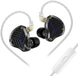 Linsoul KZ PRX Planar Driver In Ear Monitor, HiFi Wired Earbuds, Ultra-Thin Planar Diaphragm IEM Earphone with Recessed 2pin Silver-Plated OFC Headphone Cable for Audiophiles Musicians (With Mic)