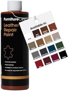 Furniture Clinic Leather Repair Paint | 2-in-1 Seal and Color | Use on Scratches, Tears, and Holes in Car Seats, Furniture | Quick and Easy Leather Repair Kit for Furniture (Tan, 500ml / 17oz)