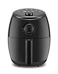 Maxi-Matic Elite Gourmet EAF-0201 Personal Compact Space Saving Electric Hot Air Fryer Oil-Less Healthy Cooker, Timer & Temperature Controls, PFOA/PTFE Free, 1000W, 2.1 Quart, Black