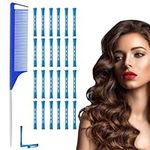 24 PCS Perm Rods, With a Pintail Comb, Perm Rollers Perm Kit, Home Perm Kits for Women Perming Kit Perm Curlers Perming Rods, Hair Perm Kit Rod Wave for Hairdressing Styling Tools