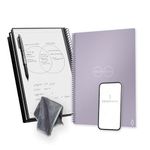 Rocketbook Core Reusable Smart Notebook | Innovative, Eco-Friendly, Digitally Connected Notebook with Cloud Sharing Capabilities | Dotted, 8.5" x 11", 32 Pg, Lightspeed Lilac, with Pen, Cloth, and App Included