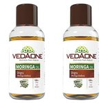 VEDAONE Moringa Oil 100 ml Cold Pressed Natural and Undiluted for Hair Growth and Skin Care (Pack of 2)