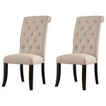 Signature Design by Ashley Furniture-Tripton Dining Room Chair-Set of 2-Casual Style-Medium Brown