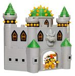 Nintendo Super Mario Deluxe Bowser's Castle Playset with 2.5" Exclusive Articulated Bowser Action Figure, Interactive Play Set with Authentic in-Game Sounds