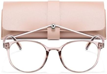 miyya Stylish Blue Light Glasses for Woman with Case - Cute Blue Light Blocking Computer Glasses - Anti Eyestrain & UV Glare