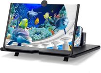 2026 New Screen Magnifier for Cell Phone, HD Screen Magnifier Version, Movies, Videos, and Gaming, Amplifier Desktop Magnifying (Black, 12 Inch)