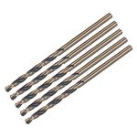 uxcell Straight Shank Twist Drill Bits 2.5mm High Speed Steel 4341 with 2.5mm Shank 5 Pcs for Stainless Steel Alloy Metal Plastic Wood