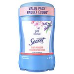 Secret Invisible Solid Antiperspirant and Deodorant, Baby Powder, Twin Pack, 45 g