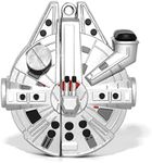 PLXBYC Earphone Case for Airpods Case Spacecraft Millennium Falcon Headphone Case for Apple Air Pods pro Earpods Protective Cover for Girls Boys with Keychain