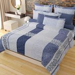 Jyotaksh Super Premium Quilt Cover Single Bed with Zipper Blanket Cover / rajai Cover / Comforter Cover / Duvet Cover King Size Glace Cotton Warm Stuff (King Size Dohars) 60x90 Inches MJ26 05