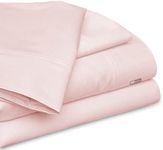 Alaskan King Size Egyptian Cotton Bed Sheets Luxury 1000 Thread Count Sheet Set Blush Solid Sateen Weave for Soft & Silky Feel Long Staple Cotton 45cm (18") Deep Pocket