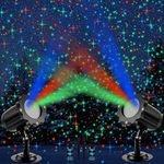 2 Pcs Christmas Projector Lights 3 