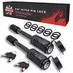 Vehiclex 2 Keyed Alike Hitch Receiver Pin Locks - 5/8" Pin for 2" Hitch Class III, IV - Dust and Mud Resistant Trailer Hitch Lock for Theft Protection…