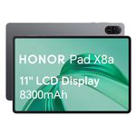 HONOR Pad X8a, 11-Inch Wi-Fi Tablet, 128GB Storage, 8300mAh Battery, Quad-speaker, Slim Metal Design, Android 14, Space Grey