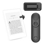 Inncarvs RF Remote Control Page Turner for Kindle Reading Accessories, Camera Remote Shutter Selfie Controller, for iPad iPhone Android Tablets E-Book Reading Noels, Black