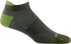 Darn Tough Men's Run No Show Tab Ultra-Lightweight - Large Fatigue Merino Wool Socks for Running