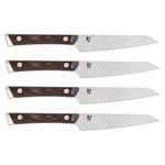 Shun Cutlery Kanso Steak Knife Set - 5" Steak Knives, 4 Piece, Razor-Sharp Meat Slicing Knife, Keeps Juices in Steak and Preserves Flavor, Handcrafted Japanese Kitchen Knives