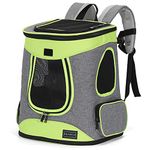 Petsfit Comfortable Pet Backpack Carrier for Dog Cat Bunny Under 10 Kg, Green