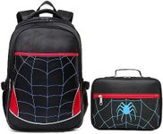BLUEFAIRY Kids Backpack for Boys Elementary School Bags Durable Kindergarten Bookbags, A-black-set