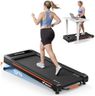MERACH Heavy Duty Walking Pad Treadmill for Home, 12% Auto Incline, 400lbs Capacity, 3.5HP Super Quiet Brushless Motor, Racer Damp Belt​, Under Desk Treadmills with Remote & LED Display