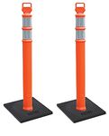 Cortina#03-747RBC-2-2 Pack 45" Orange Delineator Post Kit