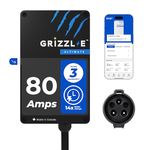 Grizzl-E Ultimate Level 2 Fastest 80A / 19.2 kW Electric Vehicle (EV) Charger, UL Tested and Certified, Metal Case, Indoor/Outdoor Electric Car Fast Charging Station, Hardwired, Classic Black, J1772