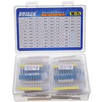 BOJACK Resistor Assortment Kit 1 Ohm - 1M Ohm 1W Metal Film Resistor Assortment Resistor Kit (30 Values 350 Pcs)