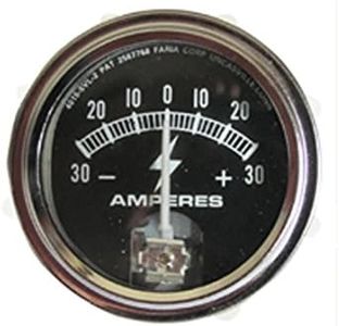 RTP Tractor Ammeter Gauge (30-0-30) with Chrome Ring