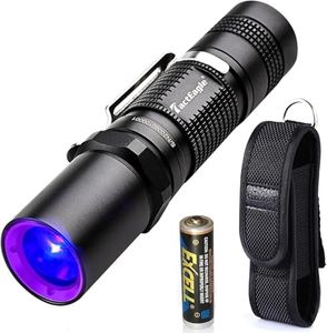 UV Light Flashlight 365nm Black Light Flashlight Mini UVA-T1 Max 3000mW High Power for UV Resin Glue Curing, Rocks and Minerals Glowing, Pet Cat Pee Urine Stain Detecting