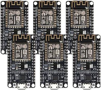 Alinan 6pcs ESP8266 NodeMCU V3 CP2102 ESP-12F Internet WiFi Development Board Open Source Serial Wireless Module for Arduino IDE/Micropython (ESP-12F)