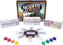 Goliath Games: Mexican Train Dominoes Game | Dominoes Set for Adults and Children | Contains 91 Dominos and 8 Unique Train Movers | For 1-8 Players Ages 6+