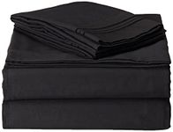 SALE - Clara Clark Premier 1800 Collection 4pc Bed Sheet Set - King Size, Charcoal Stone Gray, Hypoallergenic