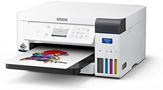 Sublimation Color Printer Starter Bundle 8.5"x 11" 100 Sheets Free Sublimation Paper, and Heat-Resistant Tape, eco Tank f170 Cartridge-Free Supertank.