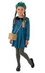 Girls 1940s WW2 WW1 War Evacuee + Gas Mask & Box Fancy Dress Costume Outfit 3-10 Years (9-10 Years, Girls)