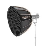 ProFocus ShineBox 90cm Parabolic Softbox Bowens Mount, Quick Release with Dual Diffusers/Grid/Bag for Video Continuous Lighting Compatible with Zhiyun Godox Amaran Aputure Nanlite