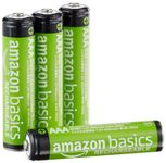 Amazon Basics AAA Rechargeable Batteries (4-Pack) Pre-Charged