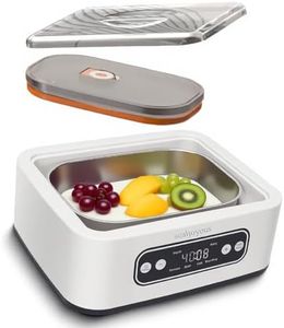 Genuine sealjoyous Yogurt Maker Machine with Adjust Temp(21°C-45°C/70°F-113°F)&Time(1-99h)304 Stainless Steel Inner Bowl(1.6 Quart) (Standard version)