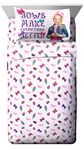 Jay Franco Nickelodeon JoJo Siwa Sweet Life Pink/White 4 Piece Full Sheet Set