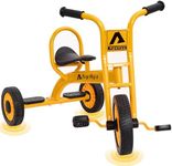 Ageliya Preschool Kids Tricycle for Rider Age 3-5, Durable Metal Pedal Trike for Boys Girls, Big Kid Tricycle with Non-Slip Grip, Solid Rubber Tires -Outdoor Playschool Daycare Playground Equipment