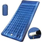 Sleeping Mat, Ultralight Camping Mattress 12CM Thick Self Inflating Camping Mat Built-in Foot Pump, Inflatable Single Sleeping Pad, Double Joinable Camping Sleeping Bed for Camping, Hiking, Traveling