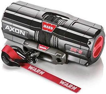 WARN 101130 AXON 35-S Powersports Winch with Spydura Synthetic Cable Rope: 3/16" Diameter x 50' Length, 1.75 Ton (3,500 lb) Pulling Capacity