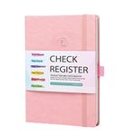 Large Lined Check Register Account Ledger, 7.5''x10'' Transaction Register Log Book for Small Business & Personal Checkbook, Track Income & Expense, Debit Card, PU Hardcover 2024