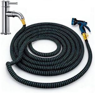 Indoor Sink Hose Attachment Faucet Suitable for Kitchen Bathroom Faucets,Watering Indoor Plants, Washing Pets, Household Cleaning Car Washing Durable Easy-to-Install Multi-Purpose Hose (100FT)