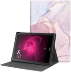 Famavala Case Cover for 10.36 Inch T-Mobile Revvl Tab 5G Tablet 2023 Resealesd,Slim Soft Shell, Auto Wake/Sleep (Pink Marble)