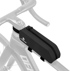 OFFBONDAGE Waterproof Bike Top Tube Bag - TPU Bolt-On & Strap Mount Frame Pack, Lightweight Aerodynamic Cycling Storage for Mountain/Road/Gravel