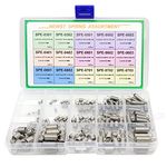 NEWST Extension Spring | Stainless Steel Small Extension Springs Assortment Set | 15 Different Sizes 150 Piece Springs Assortment Kit