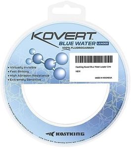 KastKing Kovert Blue Water Fluorocarbon Leader Fishing Line, 50LB, 50Yds
