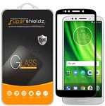 Supershieldz (2 Pack) Designed for Motorola (Moto G6 Play) Tempered Glass Screen Protector, (Full Screen Coverage) 0.33mm, Anti Scratch, Bubble Free (Black)