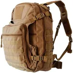 FieldTEQ Outdoor Venture Backpack - Military Tactical and Survival Pack and Bug Out Bag Molle webbing for Camping Hunting Hiking Trekking - 70 Liters Coyote